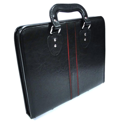 A3 Artist Case Leather Art Portfolio Organizer Folder