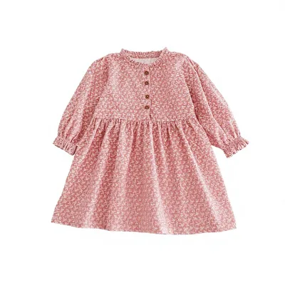 Girls Dress Spring/Autumn Kids Skirt European/American Style New Arrival Long-Sleeve Floral Princess Polyester Cotton