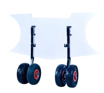 Factory Suuply Folding Model Rubber Boat Carrier Couple of Boat Carrier Wheels