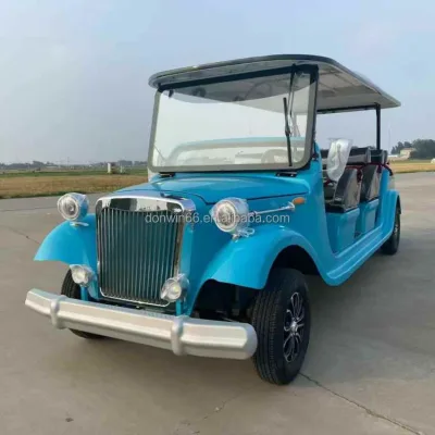 4 Seats Electric Classic Vintage Car Golf Cart on Sale Electric Classic Car