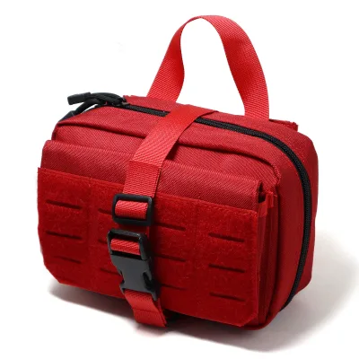 Laser Cut IFAK Pouch Upgrade Tactical MOLLE Rip-Away EMT First Aid Medical Bag for Duty Belt, Backpack, Tactical Vest & Outdoor