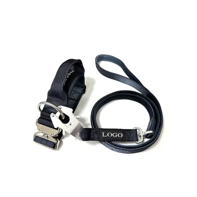 Quick Release Adjustable Gradient Padded Dog Collar and Leash Set