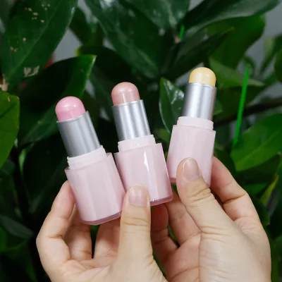 Private Label Vegan Multi-color Waterproof Makeup Blush Stick Cream Matte Pink Blush with Highlight for Lip and Cheek