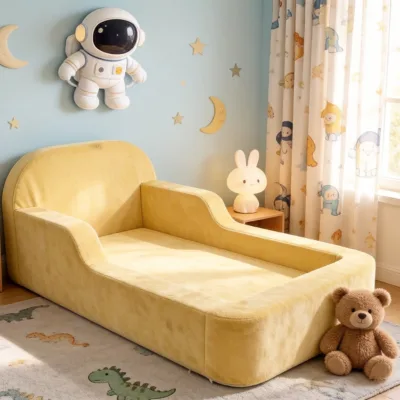 CertiPUR-US Certified Foam Kids Bed with Removable Fabric, Vacuum in a Box Package, OEM/ODM Factory Customization Support