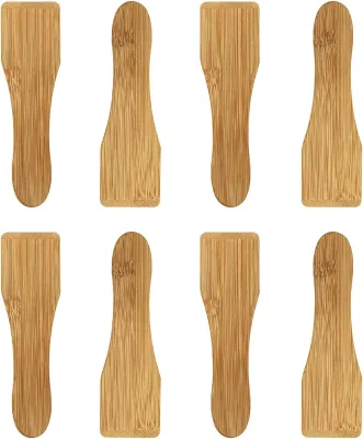 Natural Bamboo Cheese Scrapers Raclette Spatulas
