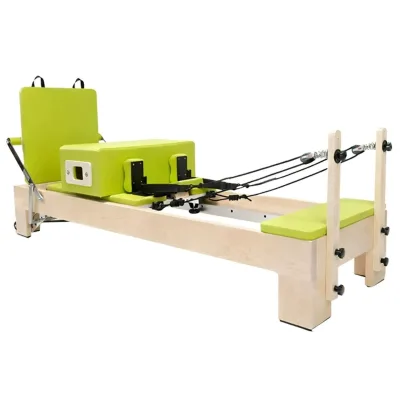 Yoga Body Exercise Bodybuilding Sliding Bed Wooden Core Bed Pilates Reformer Pilates Equipment  Oak Pilates Reformer Machine