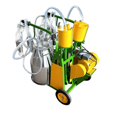High Performance Mobile Electric Milking Machine with Double/Single Bucket Stainless Steel Engine Powered Energy Saving