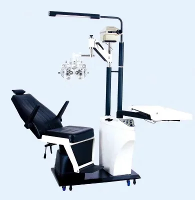 Ophthalmic Refractor Chair Unit Optometry Combined Table Set Optical Motorized Machines for Eye Sight Examination Optical Shop