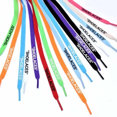 KJ Shoelaces 47"/55"/63" Off Shoelaces Replacement White Shoe Laces Custom Printed Shoelaces for White Sneakers