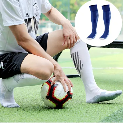 Comfortable Polyester Football Socks Adult Sports Soccer Socks Moisture Wicking Non Slip Running Team Game Socks Hot Sale