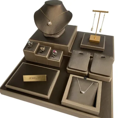Jade Jewelry Display Props Brushed Jewelry Stand Necklace Bracelet Ring Display Tray Window Heightening Pad Bottom Board