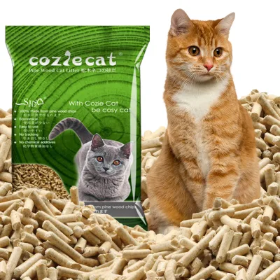 Customizable Package Factory Direct Pellets Natural Cedar Pine Wood Cat Litter