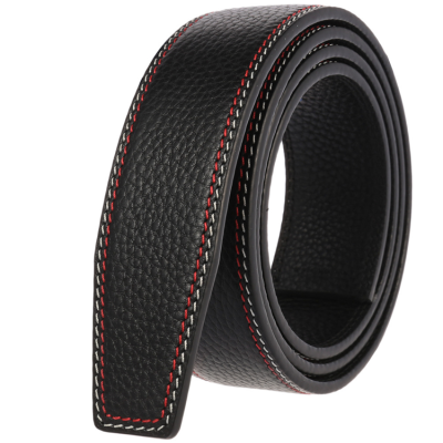 Casual Ratchet Belt Replacement Genuine Leather Belt Strap for Slide Click Buckle