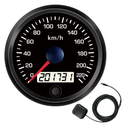 100mm GPS Speedometer 220kmh Universal Car Gauge 10 Color Backlight Marine Motorcycle Dashboard Meter