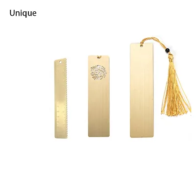 Custom Logo Hollow Out Book Marks Gift Bookmark Flower Customised Anime Brass Sublimation Custom Metal Promotional Bookmark