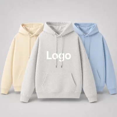 High Quality Blank Solid Color 330g Polyester Hooded Pullover Long Sleeve Oversized Hoodie Multi Sizes Custom Print