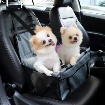 Seat Pets Dog Booster Car Seat with Clip-On Safety Leash and Zipper Storage Pocket Perfect for Small & Medium Pets up to 20 Lbs
