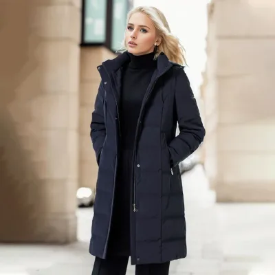 Wholesale Thick Black Zip-up Reversible Eco-Friendly Winter Jacket Women Custom Logo Windproof Waterproof Fleece Turtleneck
