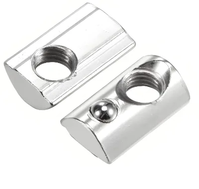 Uxcell M8 Coated T Slot Nuts with Ball Carbon Steel for 4040 Series Aluminum Extrusion Profile Rail 8mm Slot