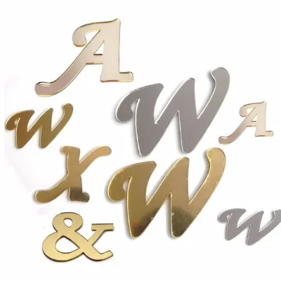 Laser Cutting Mirror Letter Acrylic Name Sign Words Decor Custom Acrylic Signs Office Backdrop Signs