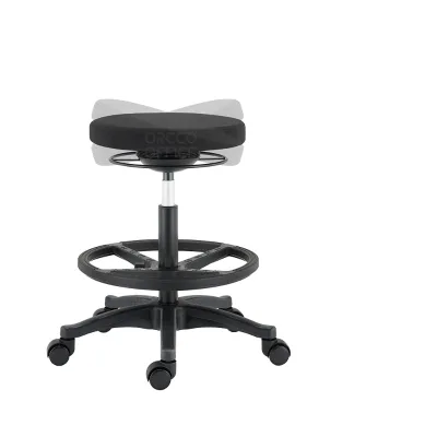 Design Studio Modern Lift Chair Ergonomic Tilting Height-adjustable Drawing Footrest Ring Standing Drafting Stool