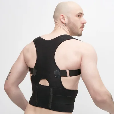 Hot Sale Adjustable Lumbar Scoliosis Brace Posture Corrector Support Belt Posture Strap Back Spine for Men