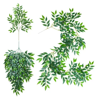 Artificial Willow Leaf Plant Wedding Floor Decoration Ceiling Decorations for Wedding Event Centerpieces for Events