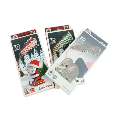 Free Sample Ready Stock Available Styles Unicorn Dinosaur Animal 3d Jigsaw Puzzle Customizable Box for Kids