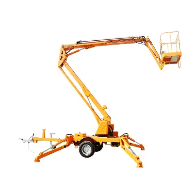 18m Towable Trailer Mounted Boom Lift Cherry Picker Spider Lift Table for Aerial Work