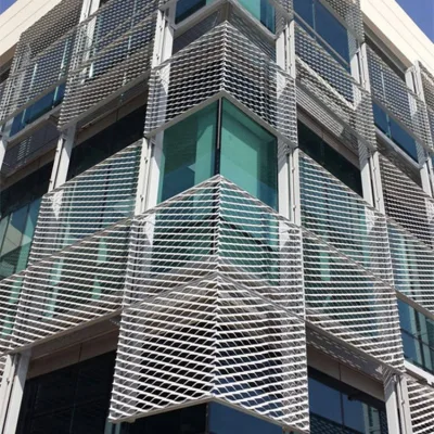 Decorative Galvanized Steel Copper Expanded Perforated Metal Diamond Wire Mesh