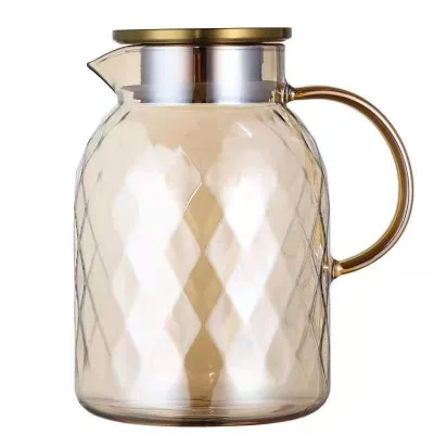Japanese Style Modern Simplicity Eco-Friendly High Borosilicate Glass Teapot Home Use Coffee Juice Tea Kettle Lid Cold Water Tea