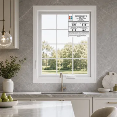 Adopting High-quality Original UPVC Material, the Hand Cranked Casement Windowrealizes Long-term Outdoor Durable Use
