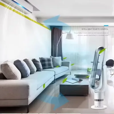 2024 Smart LED Display Luxury Indoor Household Floor Tower Bladeless Fan air Cooler Conditioner Companion