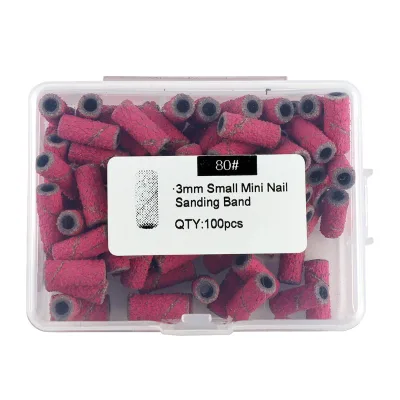 Custom Color Professional Quality 3mm Abrasive Mini Small Nail Sanding Band