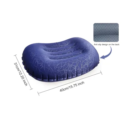 Low MOQ Relaxing New Design Sleeping Gear Comfortable Crescent Anti-slip Travel Pillow with Camping Backpacking