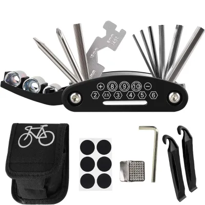 Cheap Price 16-IN-1 Mountain Bike Maintenance Tool Tyre Repair Screwdriver Set Bicycle Repair Kit