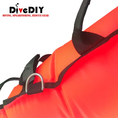 Spearfishing Float TPU Nylon Dive Buoy With Reflective Safety Strip Quick Inflate Deflate Valve for FreedivingUnderwaterHunting