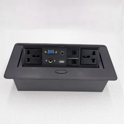 Factory Made Strictly Checked Multi-functional Pop-up Desktop Socket Hide Embedded Multimedia Socket