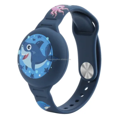 2025 Hot Selling Silicone Protective for Airtag Case Waterproof Silicone Child Strap Wristband Cartoon for airtag Kids Bracelet