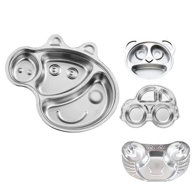 Baby Stainless Steel Plates Stainless Steel Suction Plates for Babies