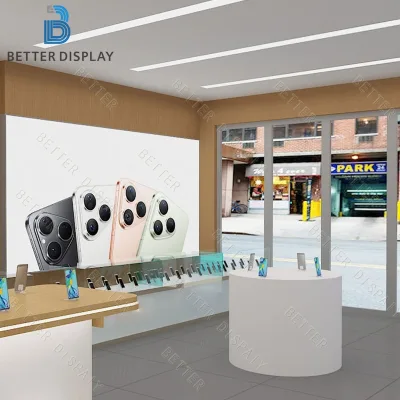 Custom Phone Display Counter Cell Phone Display Showcase for Mobile Phone Accessories Display Counter