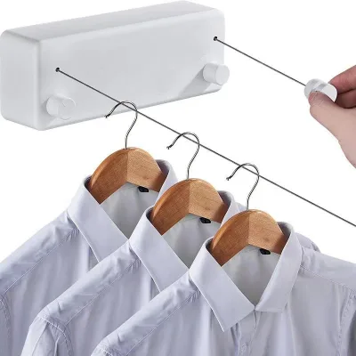Hot Sale Outdoor Travel Wholesale Indoor Clothesline Washing Ling Retractable Convenient Clothesline for Balcony