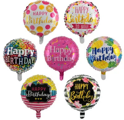 Wholesale New Happy Birthday Aluminum Balloons Birthday Party Balloon
