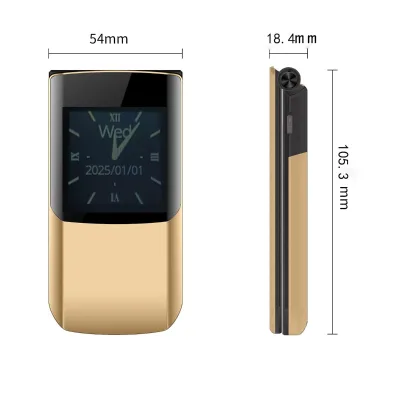 S7 4G Flip Phone with SOS Emergency Button 4800mAh 2.4"+1.44" Dual Screens 4G LTE Brand New Dual SIM Flip Cell Phone