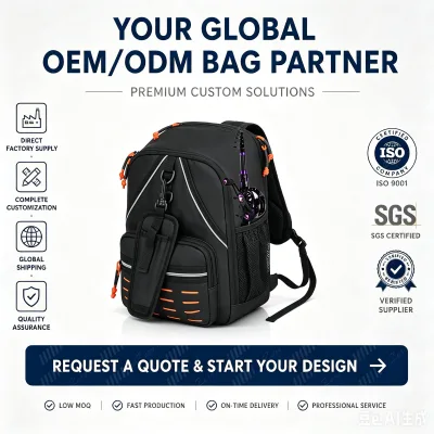 Customized Lightweight 20L Waterproof Outdoor Fishing Tackle Backpacks Buckle Closure Multi-Functional Storage for Sport Use