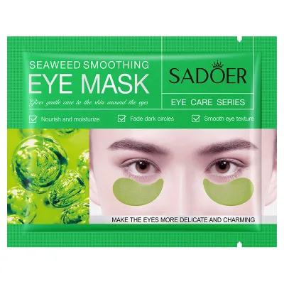 Hydrating Eye Mask 7.5g Pair Gold Caviar Seaweed Cherry Blossom Hyaluronic Acid Moisturizing Eye Patch for Eye Skin Care
