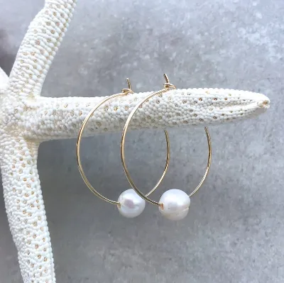 Metal Alloy Pearl Clip-on Earrings; Ladies' Simple Pendant Accessories