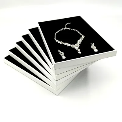 Wooden Jewelry Tray with Flannel Display for Viewing Storage and Displaying Your Treasures