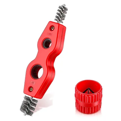 Hot Sale 4 in 1 Brass Pipe Deburring Chamfer Inner-Outer Reamer Metal Tube Bur Remover Manual Polishing Tool Set Pipe Polisher