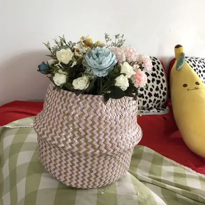 Hot Selling Rich Size Natural Seagrass Belly Basket for Tree Flower Plant Pot Home Decoration
